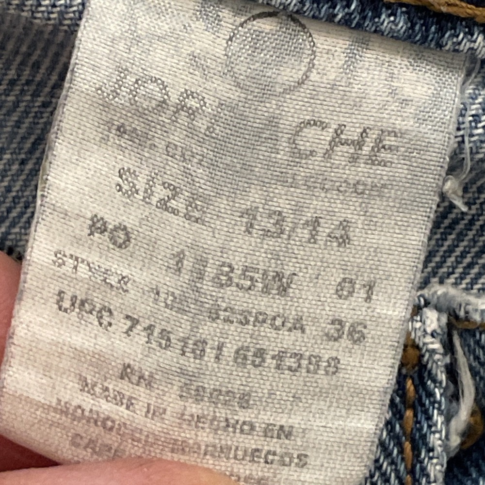 Jordache Straight Leg Medium Wash Denim Jeans 13/14 Broken In Soft - Picture 4 of 4